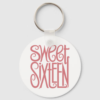 Sweet Sixteen Keychain