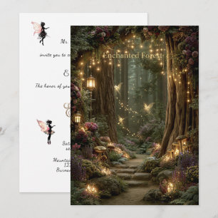 Sweet Sixteen Magical Enchanted Forest Invitation