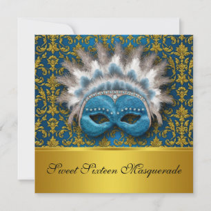 Sweet Sixteen Masquerade Invitation