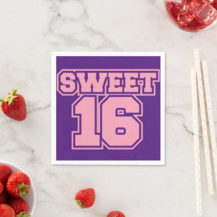 Sweet sixteen Napkins