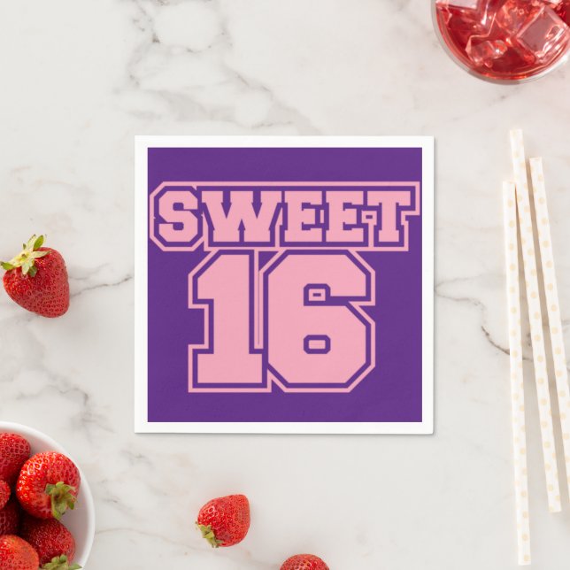 Sweet sixteen Napkins (Insitu)