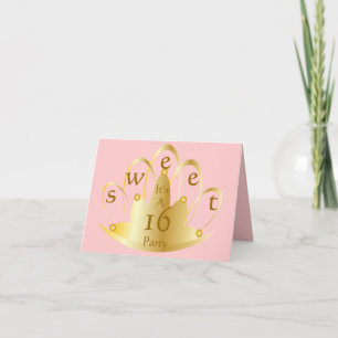 Sweet Sixteen Party-Customise Invitation