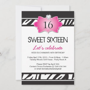Sweet Sixteen Party Invitation