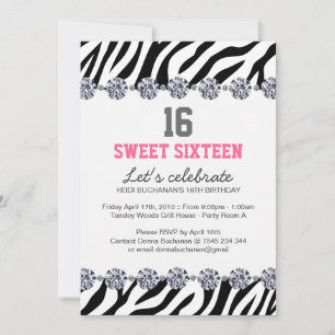 Sweet Sixteen Party Invitation