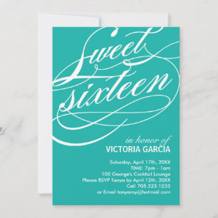 Sweet Sixteen Party Invitation