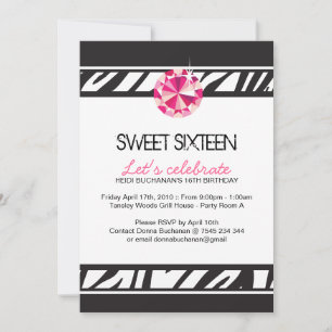 Sweet Sixteen Party Invitation