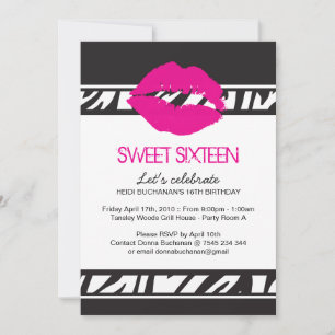 Sweet Sixteen Party Invitation