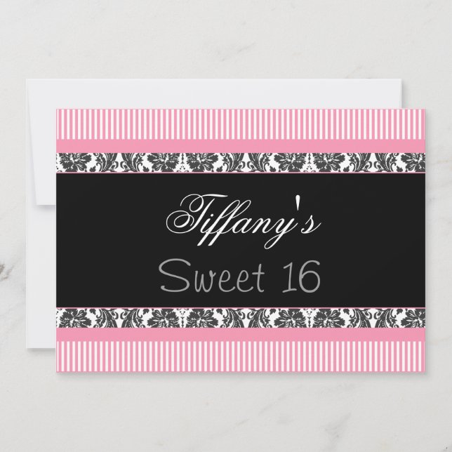 Sweet Sixteen party Invitation (Front)