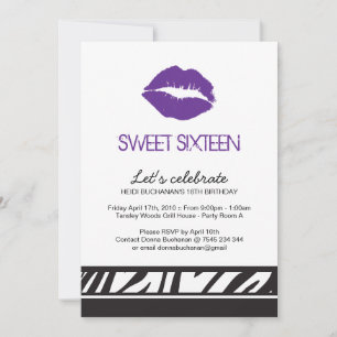 Sweet Sixteen Party Invitation