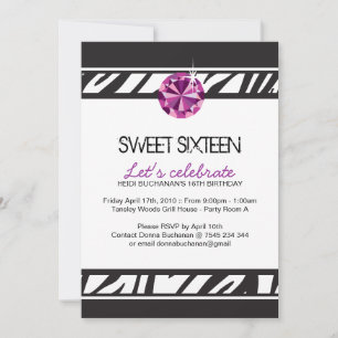 Sweet Sixteen Party Invitation