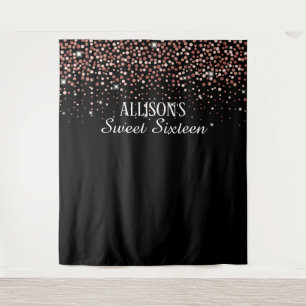 Sweet Sixteen photobooth backdrop Tapestry