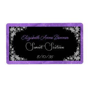 Sweet Sixteen Pink White Lace Black Water