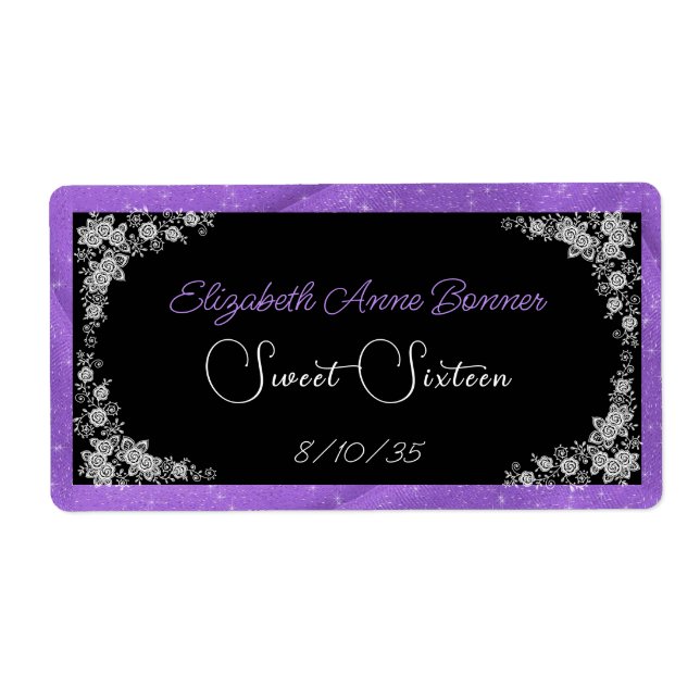 Sweet Sixteen Pink White Lace Black Water (Front)