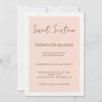 Sweet sixteen romantic glamour - salmon pink