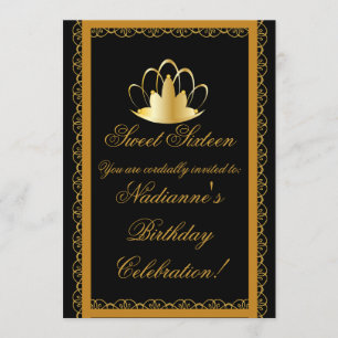 Sweet Sixteen Royal Coronation Ball-Customise Invitation