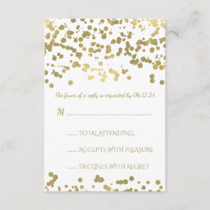 Sweet Sixteen RSVP Gold Foil Confetti