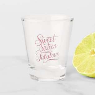 Sweet sixteen shot glass