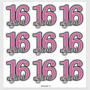 Sweet Sixteen Stickers