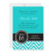 SWEET SIXTEEN TEAL ZIG ZAG CHEVRON PATTERN