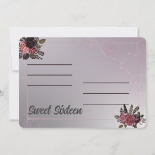 Sweet Sixteen Thank You card