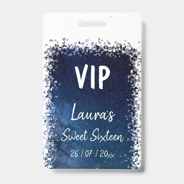 Sweet Sixteen VIP badge ID Badge (Front)