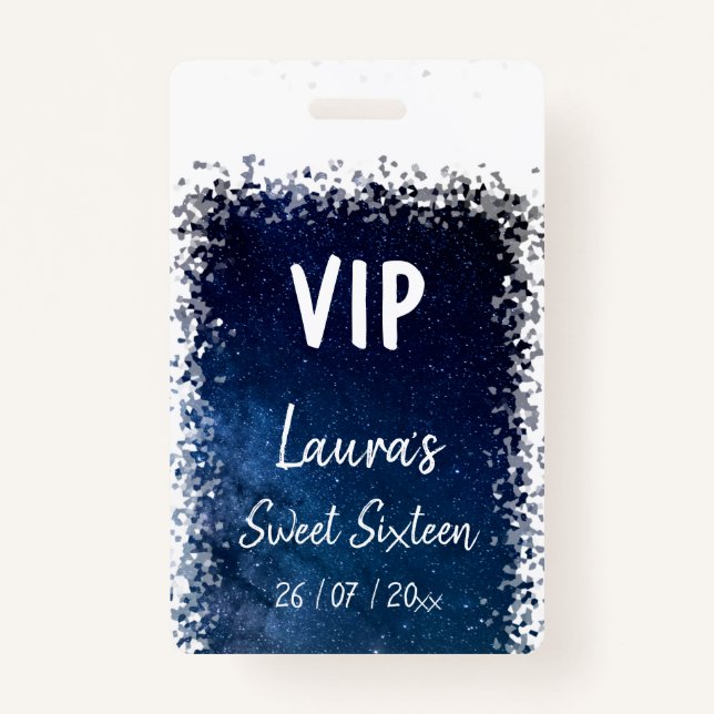 Sweet Sixteen VIP badge ID Badge (Front)