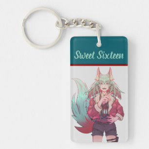 Sweet sixteen VTuber, anime Key Ring