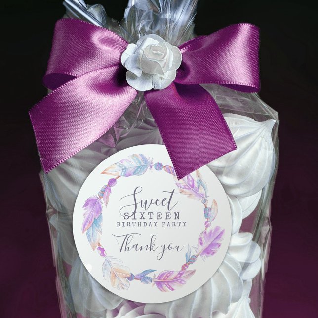 Sweet Sixteen watercolor art sticker (Creator Uploaded)