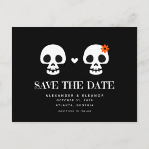 Sweet Skulls Customisable Save the Date Postcard