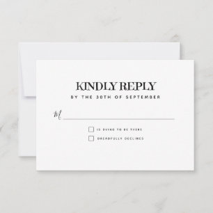 Sweet Skulls Halloween Wedding RSVP Card