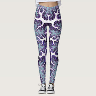 SWEET SLIMMING ~ Purple Blue White 3D ~  Leggings