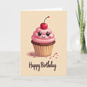 Sweet Smiling Cupcake Card