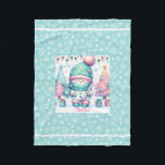 Sweet Snowman Personalise Name Christmas Baby Fleece Blanket<br><div class="desc">Sweet Pastel Snowman Personalise Name Christmas</div>