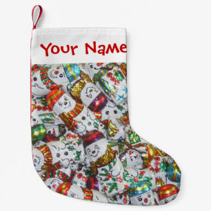 Sweet Snowmen Name stocking