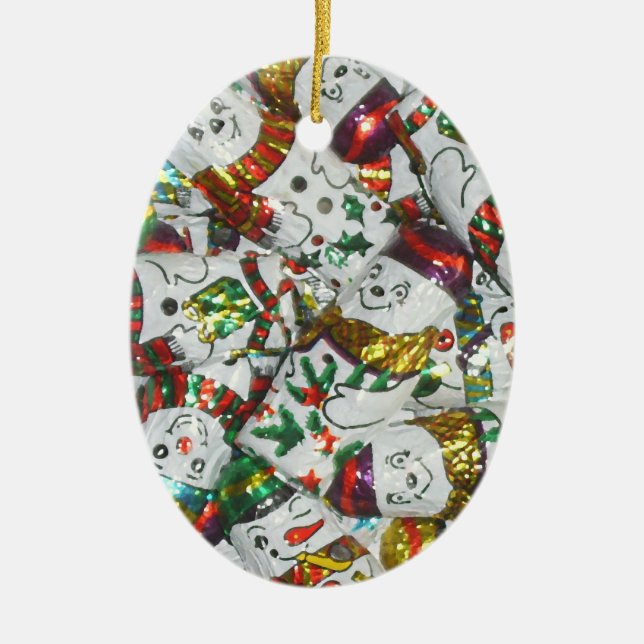 Sweet Snowmen ornament oval (Front)