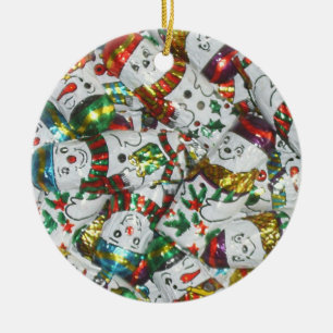 Sweet Snowmen ornament round