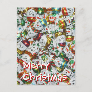 Sweet Snowmen postcard portrait