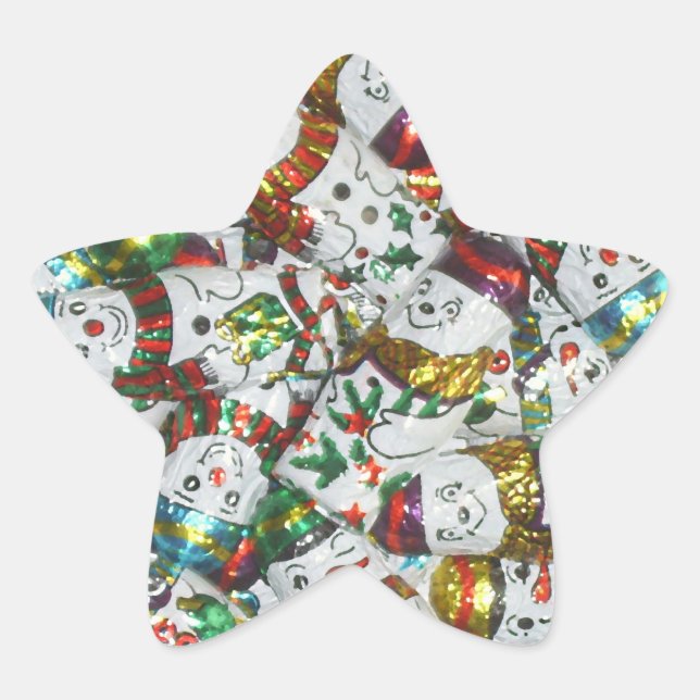 Sweet Snowmen sticker star (Front)