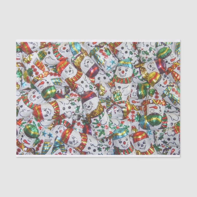 Sweet Snowmen tissue paper (Front)