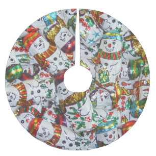 Sweet Snowmen tree skirt