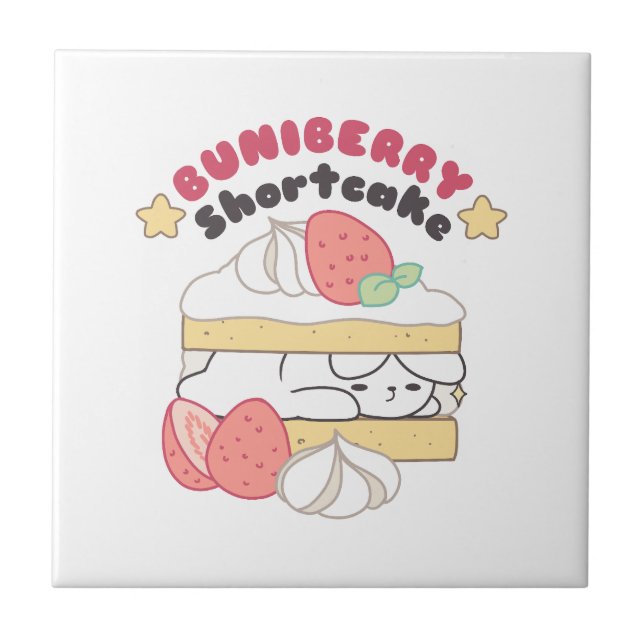 Sweet Snuggles: Buniberry Shortcake Delight Tile (Front)