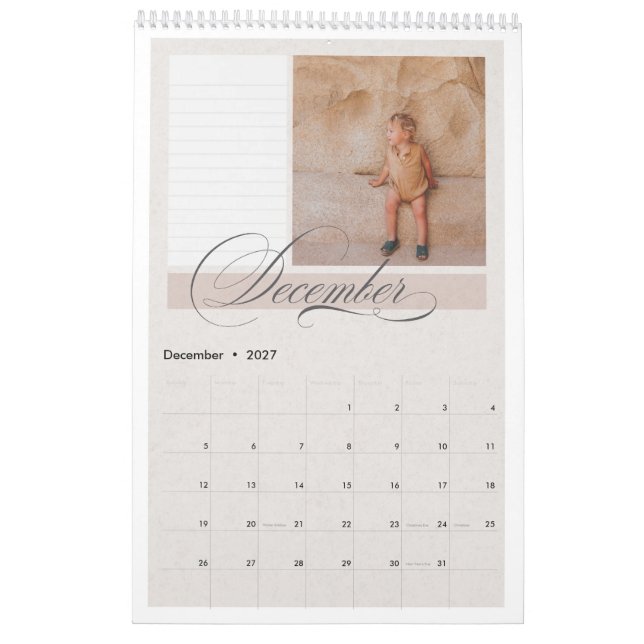Sweet Sonora Customisable Calendar (Dec 2027)