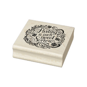 Sweet Sorrow - Shakespearean Rubber Stamp