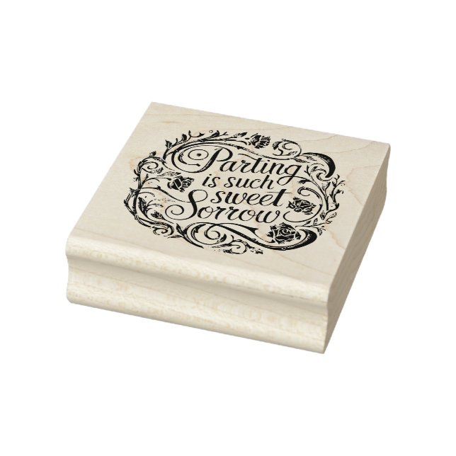 Sweet Sorrow - Shakespearean Rubber Stamp (Stamp)