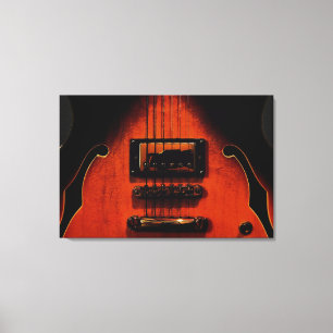 Sweet Soul Blues Guitar Stretched Canvas Print