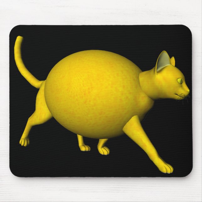 Sweet-Sour Lemon Cat Mouse Mat (Front)