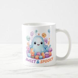 Sweet & Spooky – Cute Pastel Blue Ghoul Coffee Mug