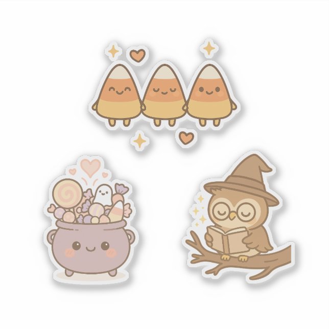 Sweet & Spooky Kawaii Sticker (Front)