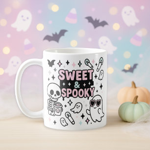 Sweet & Spooky Pastel Pink Halloween Coffee Mug