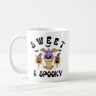 Sweet & Spooky Retro Monster Ice Cream Halloween Coffee Mug